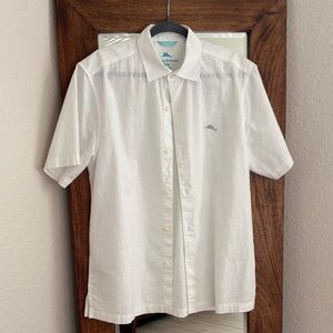 Tommy Bahama White Short Sleeve Shirt